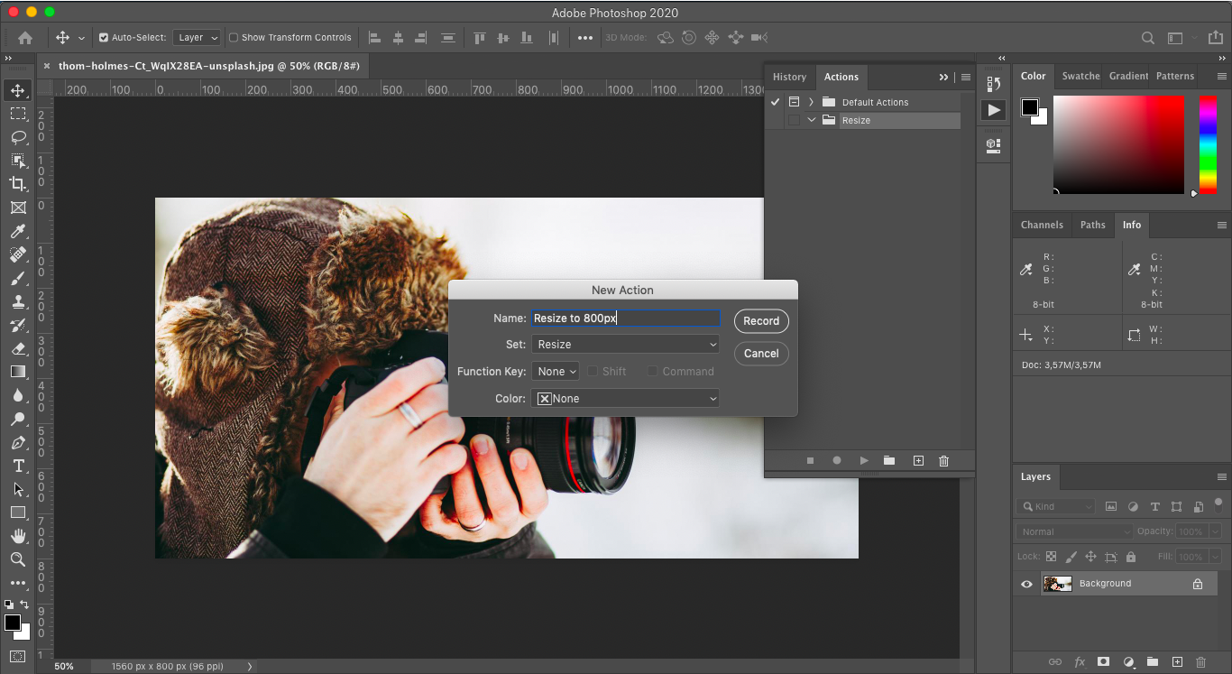 photoshop resize action download