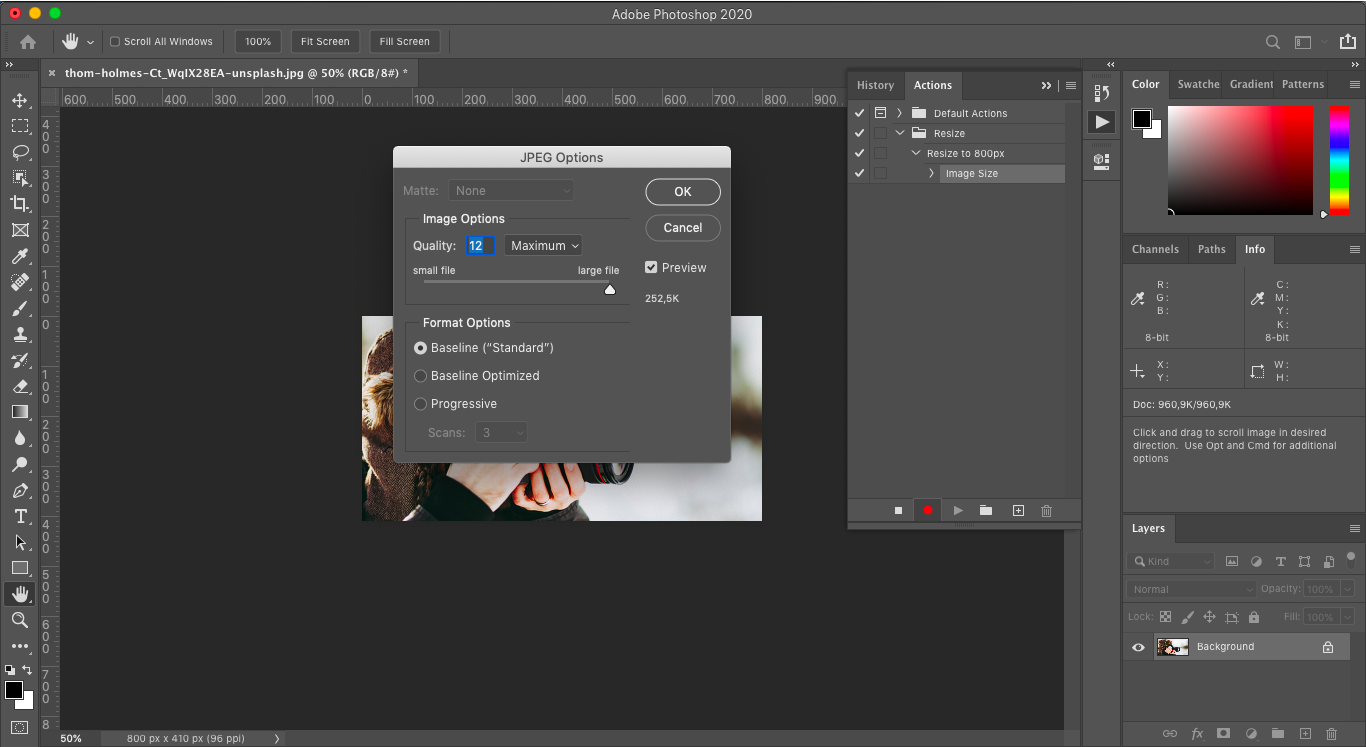 Resize Many Images In Photoshop With Batch Fastwatermark